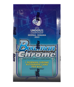 2022 Bowman Chrome Road to UEFA Under-21 European Championship Soccer Hobby Box-1