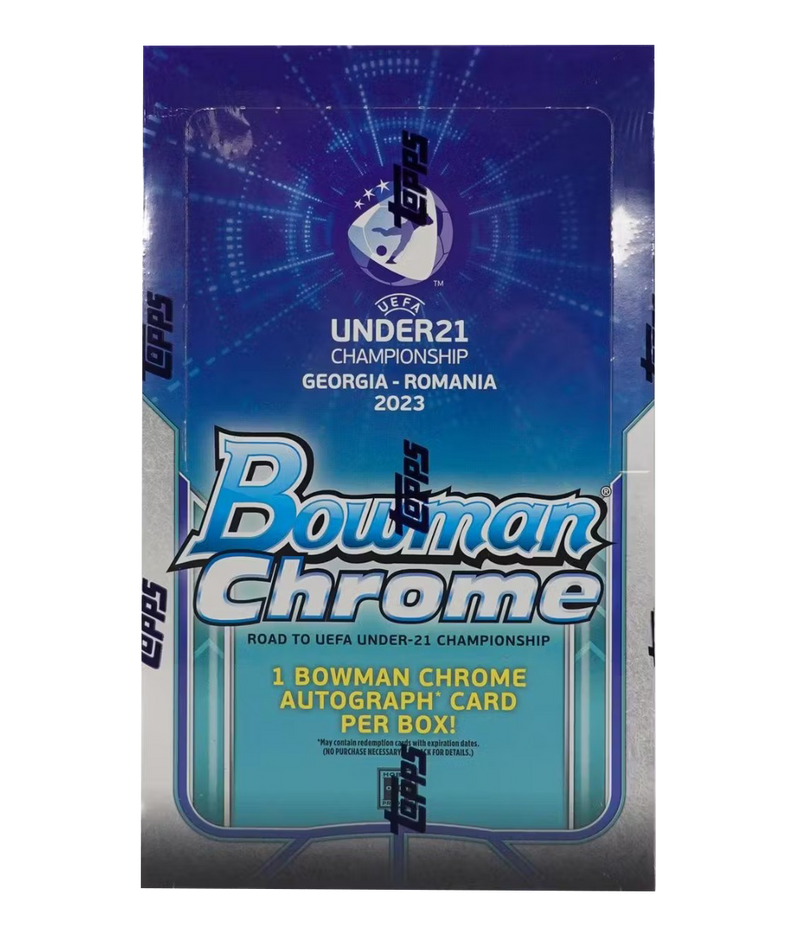 2022 Bowman Chrome Road to UEFA Under-21 European Championship Soccer Hobby Box-1