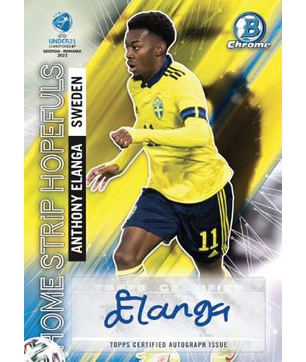 2022 Bowman Chrome Road to UEFA Under-21 European Championship Soccer Hobby Box-4