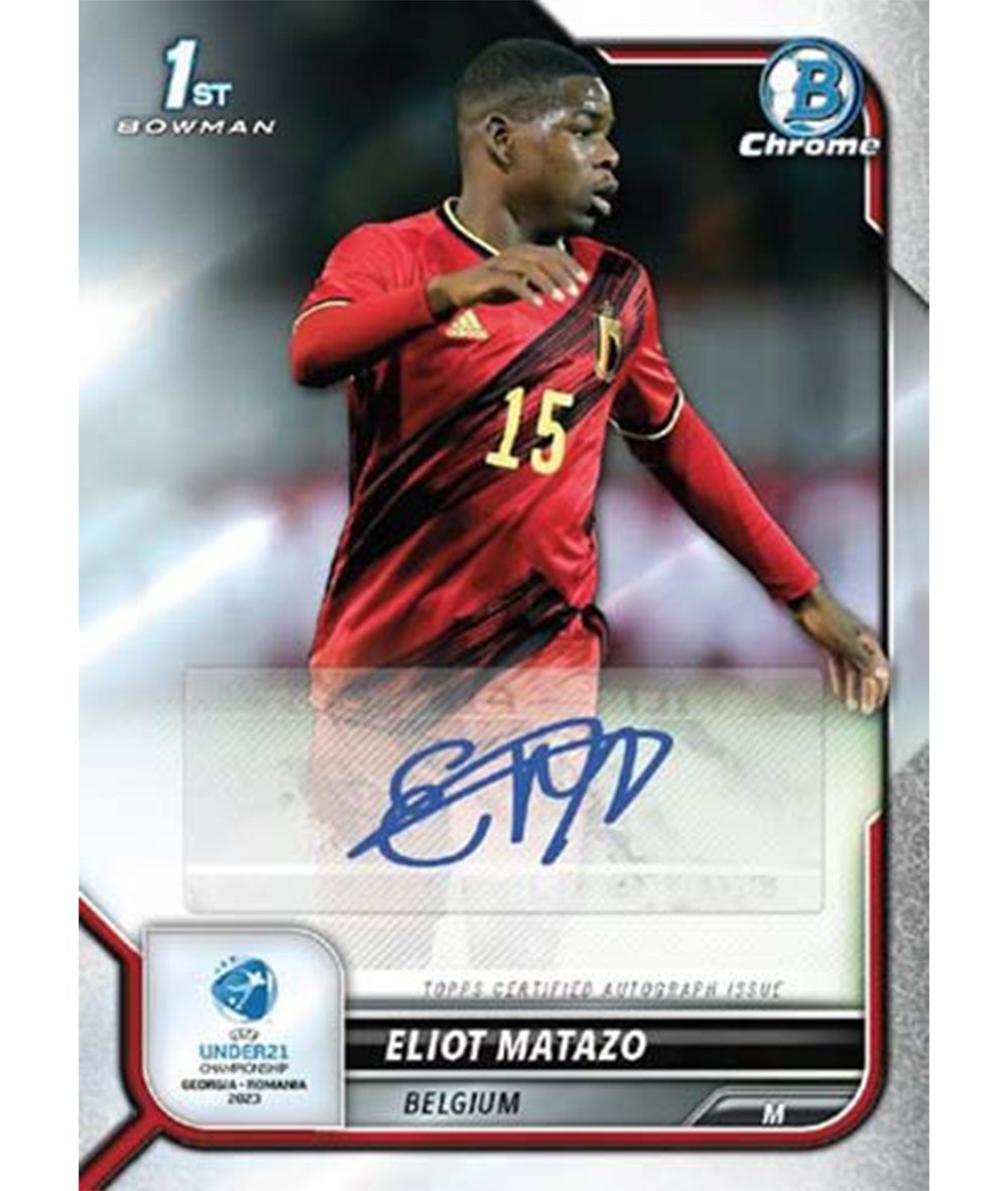 2022 Bowman Chrome Road to UEFA Under-21 European Championship Soccer Hobby Box-6
