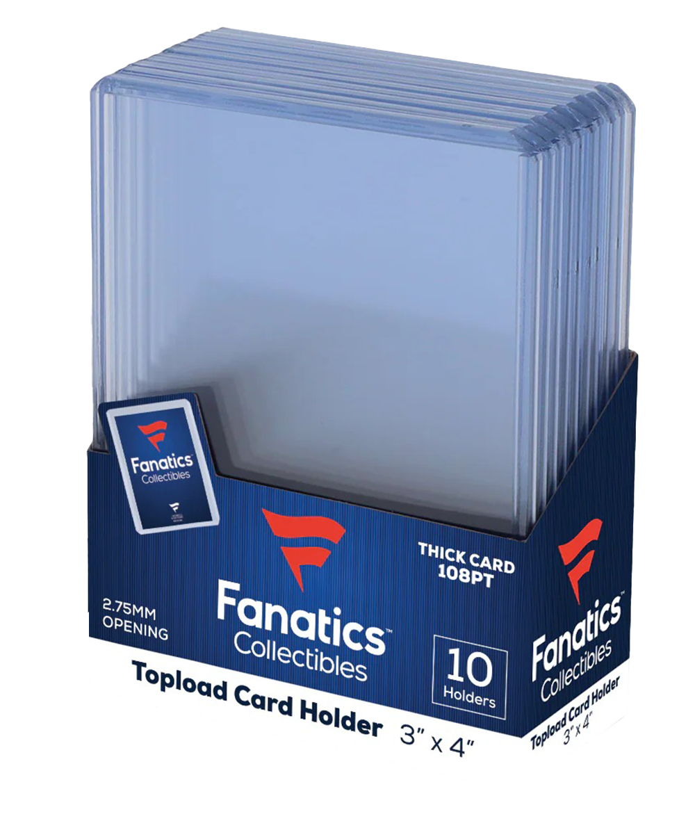 Fanatics 3x4 Thick 108pt. Toploaders 10-Count Pack