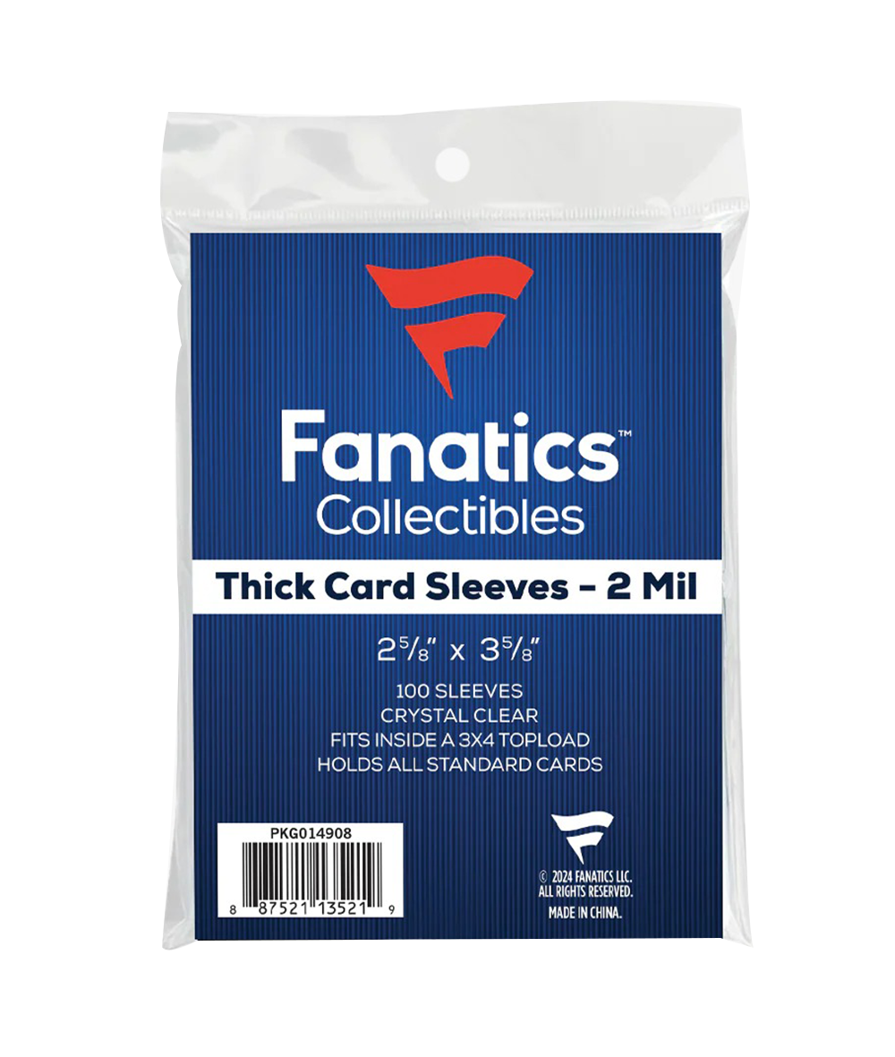 Fanatics Thick Card Soft Sleeves (100 Count Pack)