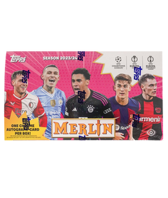 2023/24 Topps Chrome Merlin UEFA Club Comepetitions Soccer Hobby Box-1