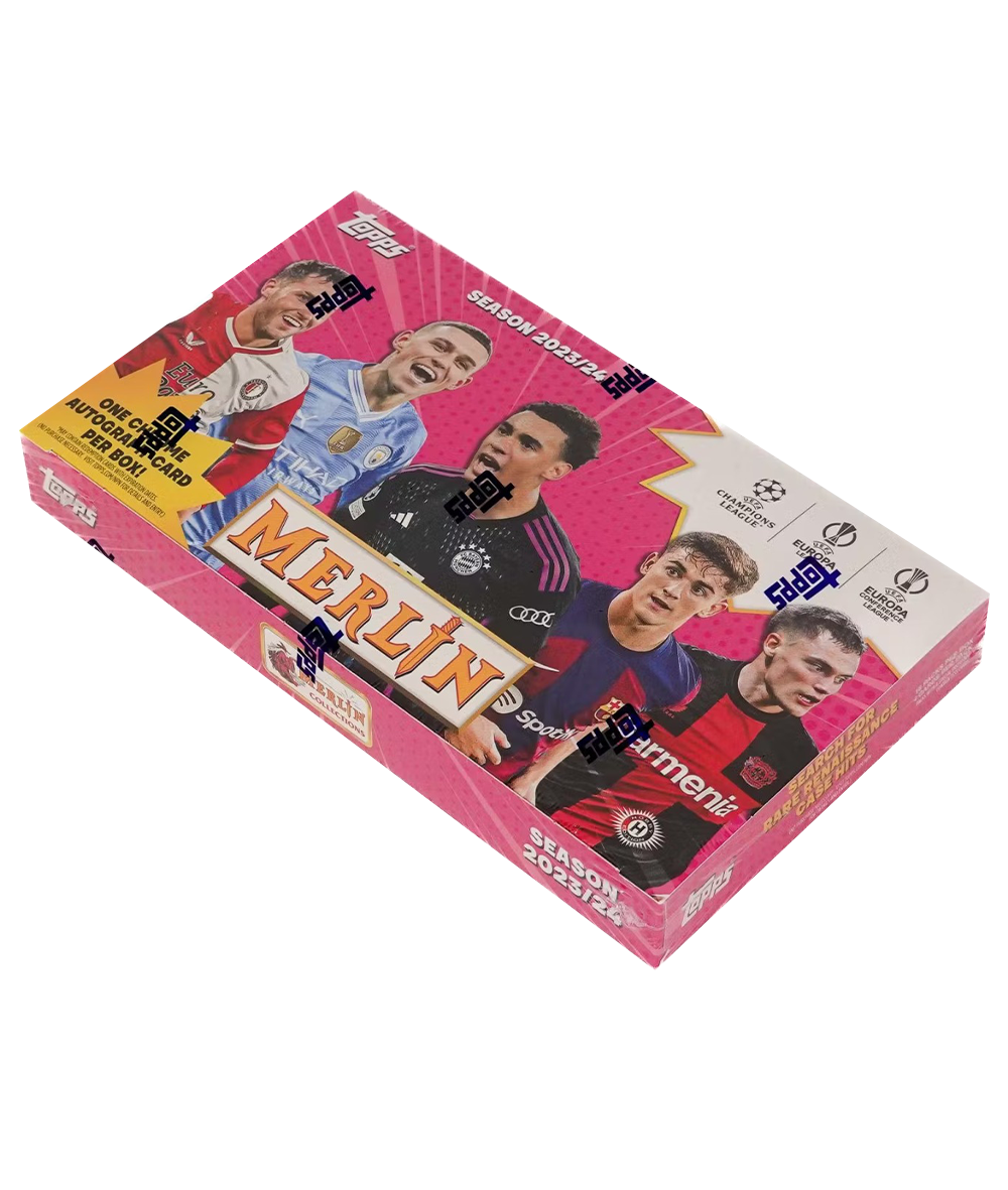 2023/24 Topps Chrome Merlin UEFA Club Comepetitions Soccer Hobby Box-3
