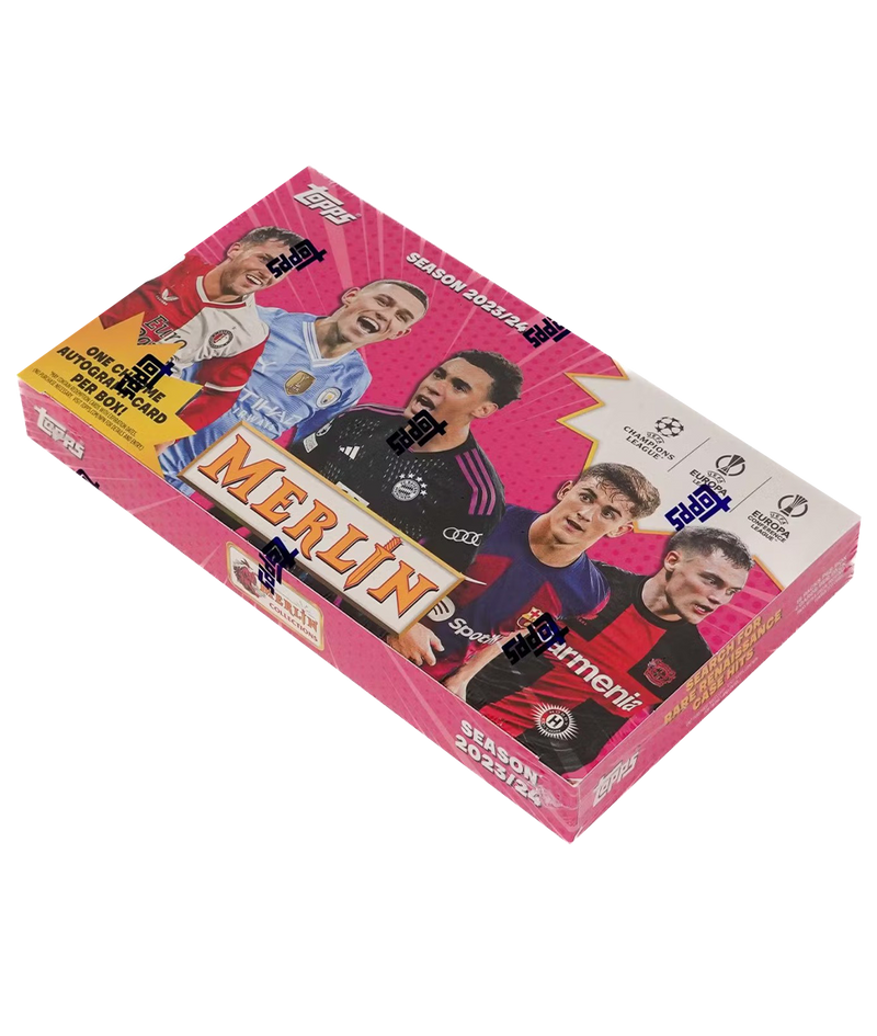 2023/24 Topps Chrome Merlin UEFA Club Comepetitions Soccer Hobby Box-3