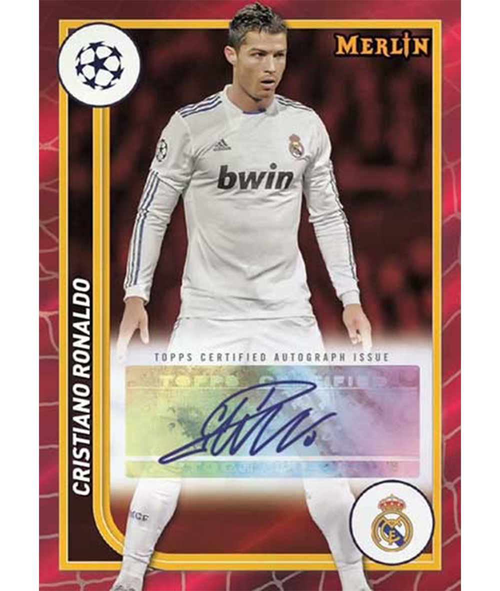 2023/24 Topps Chrome Merlin UEFA Club Comepetitions Soccer Hobby Box-4