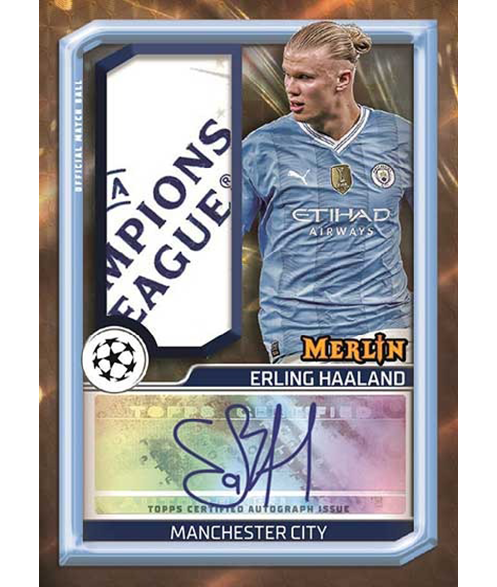 2023/24 Topps Chrome Merlin UEFA Club Comepetitions Soccer Hobby Box-5