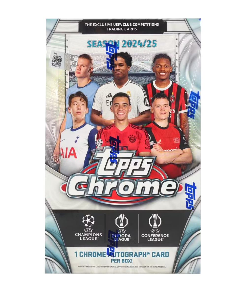 2024/25 Topps Chrome UEFA Club Competitions Soccer Hobby Box-1