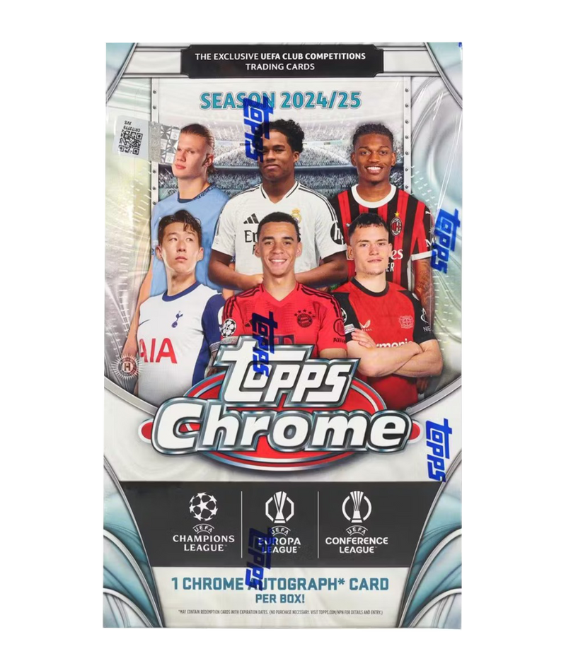 2024/25 Topps Chrome UEFA Club Competitions Soccer Hobby Box-1
