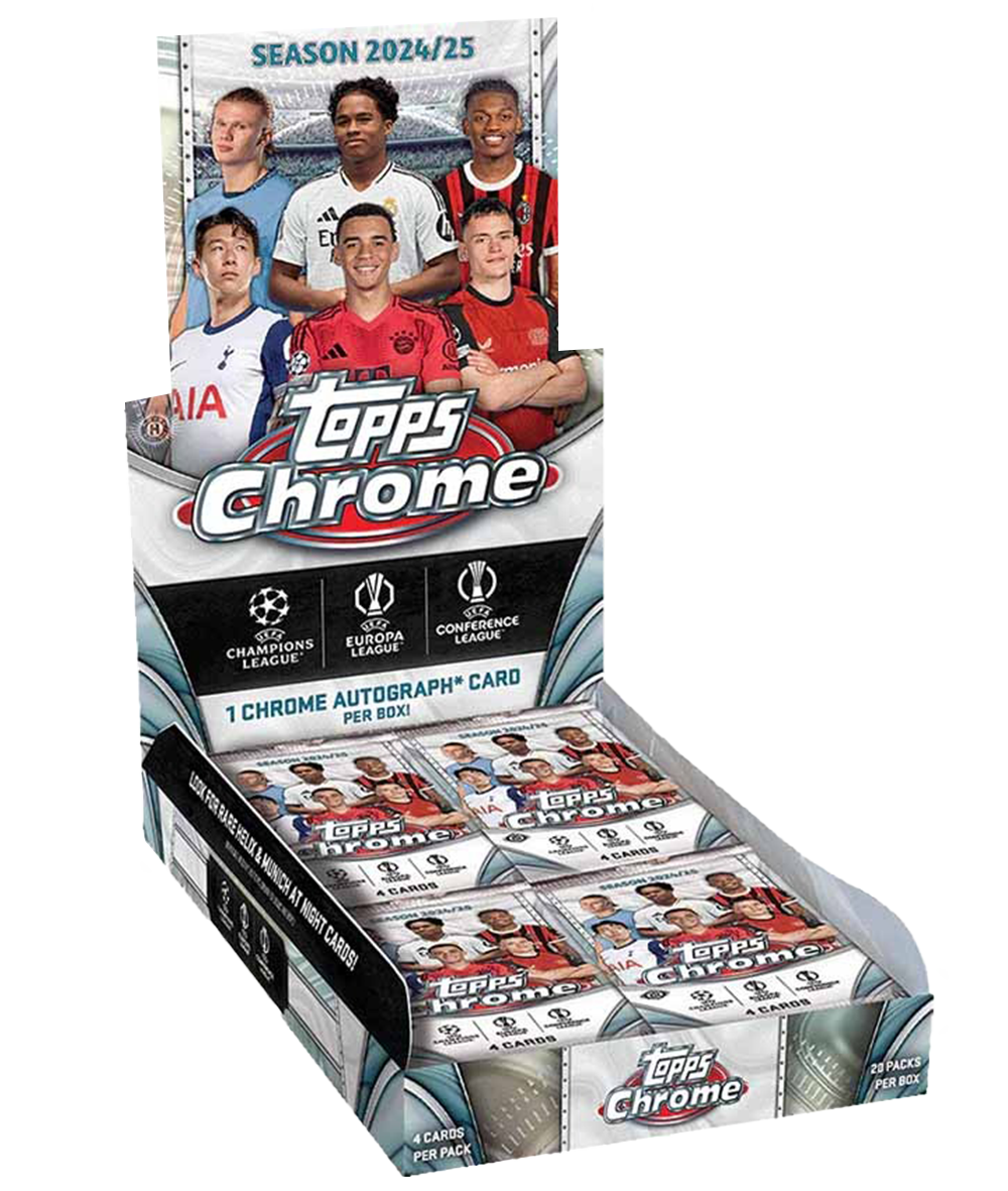 2024/25 Topps Chrome UEFA Club Competitions Soccer Hobby Box