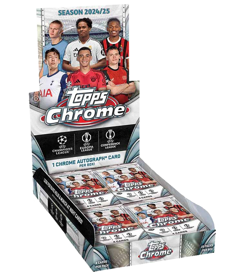 2024/25 Topps Chrome UEFA Club Competitions Soccer Hobby Box-2