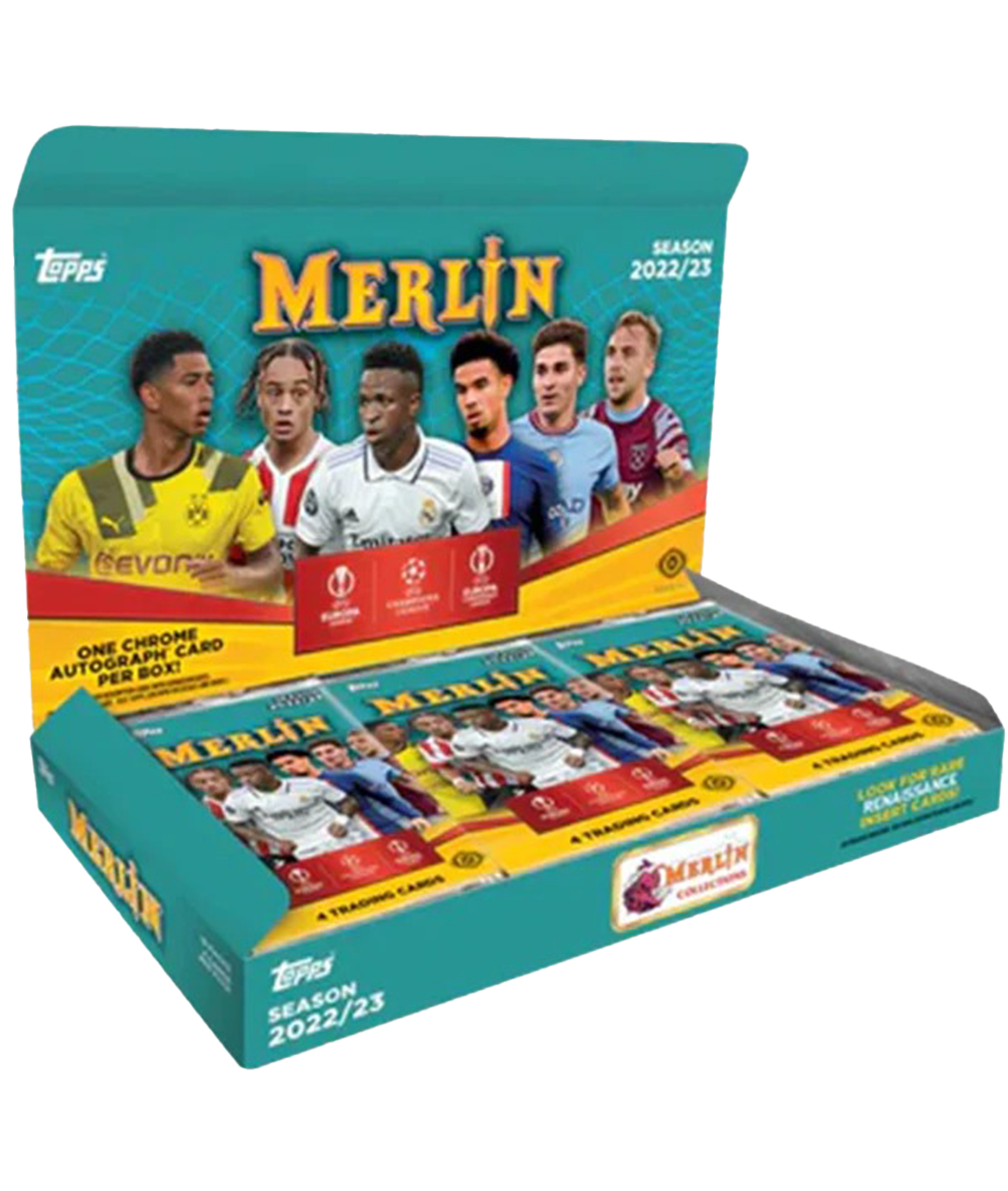 2022/23 Topps UEFA Club Competitions Merlin Chrome Soccer Hobby Box-2