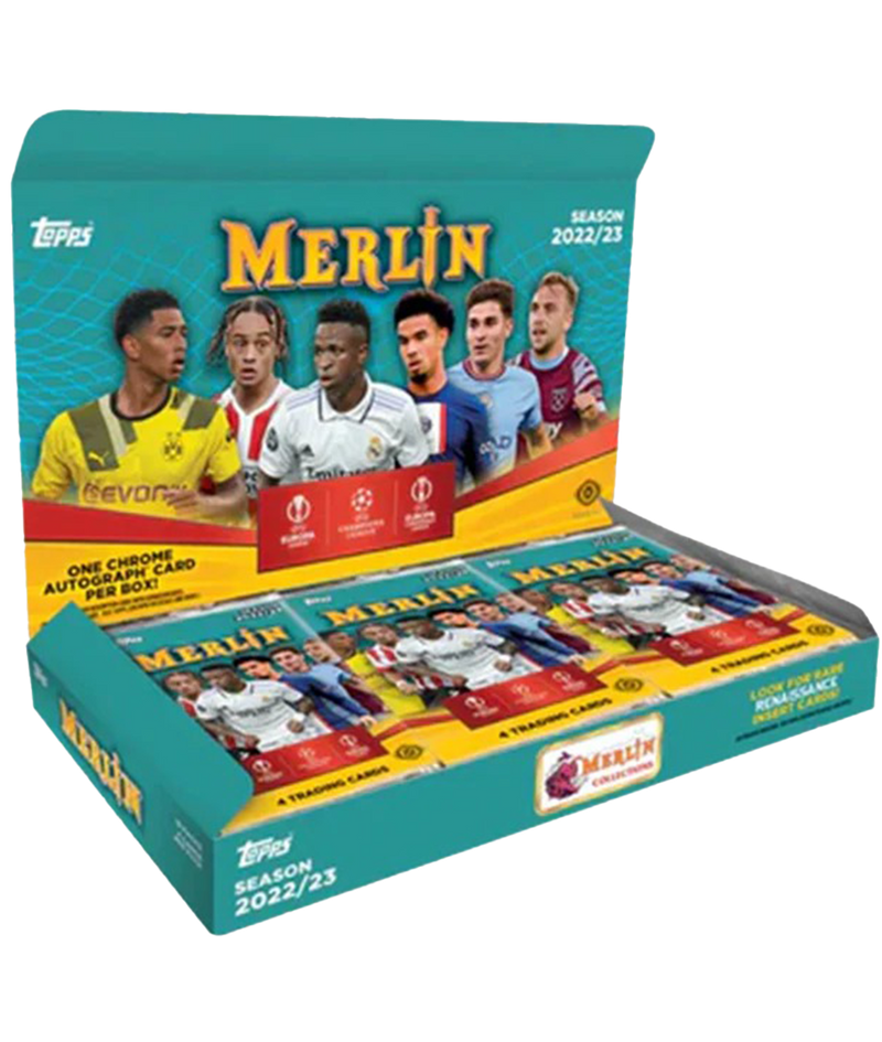 2022/23 Topps UEFA Club Competitions Merlin Chrome Soccer Hobby Box-2