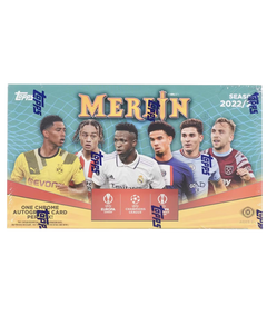 2022/23 Topps UEFA Club Competitions Merlin Chrome Soccer Hobby Box-1