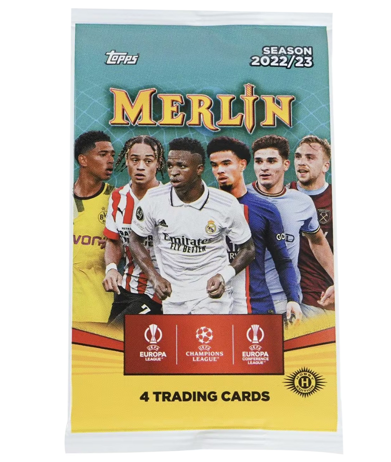 2022/23 Topps UEFA Club Competitions Merlin Chrome Soccer Hobby Box-3
